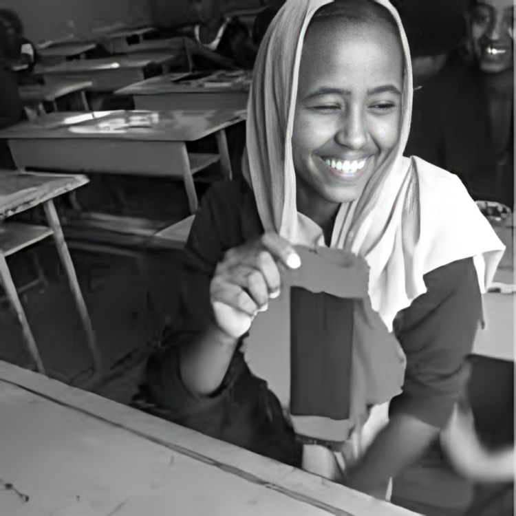 Close-up of reusable pad material