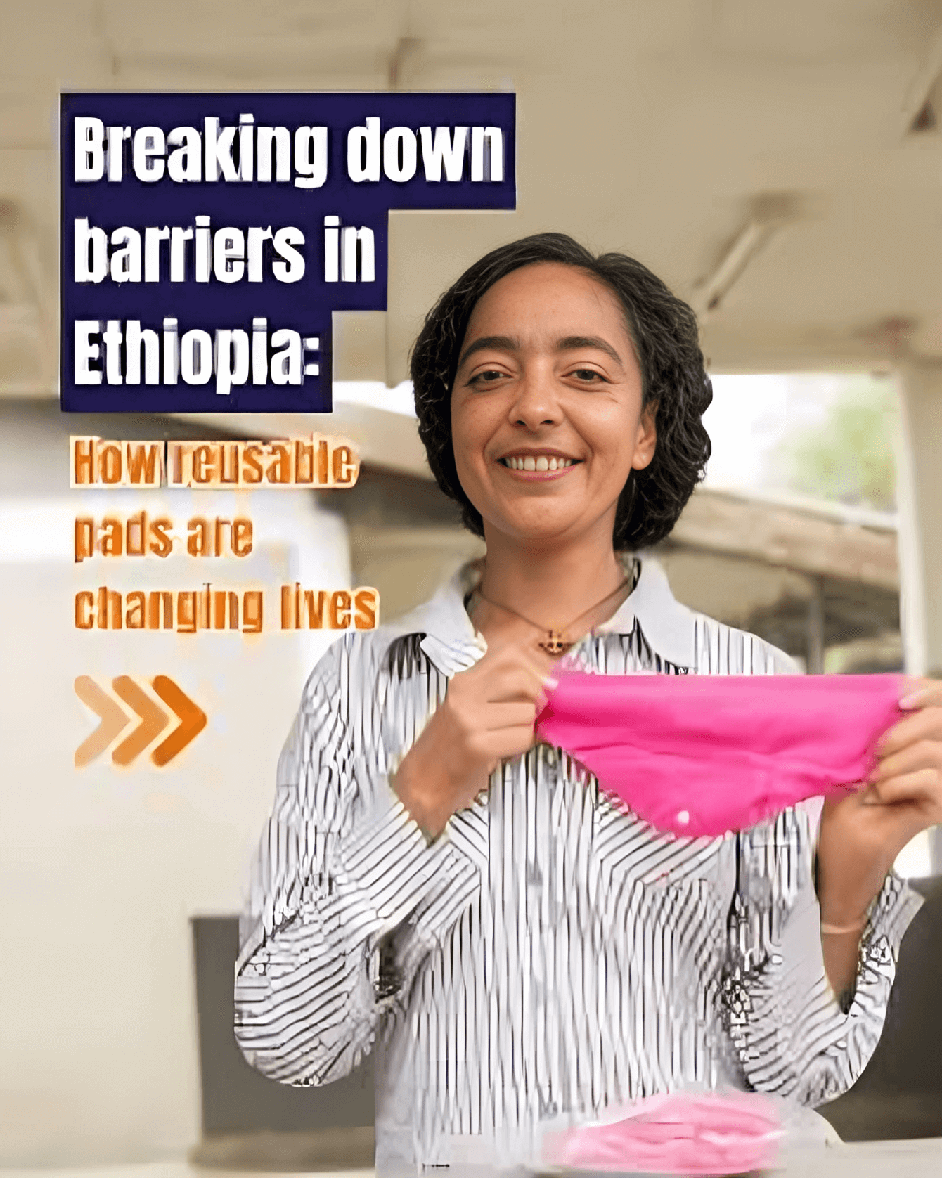 Reusable pads folded